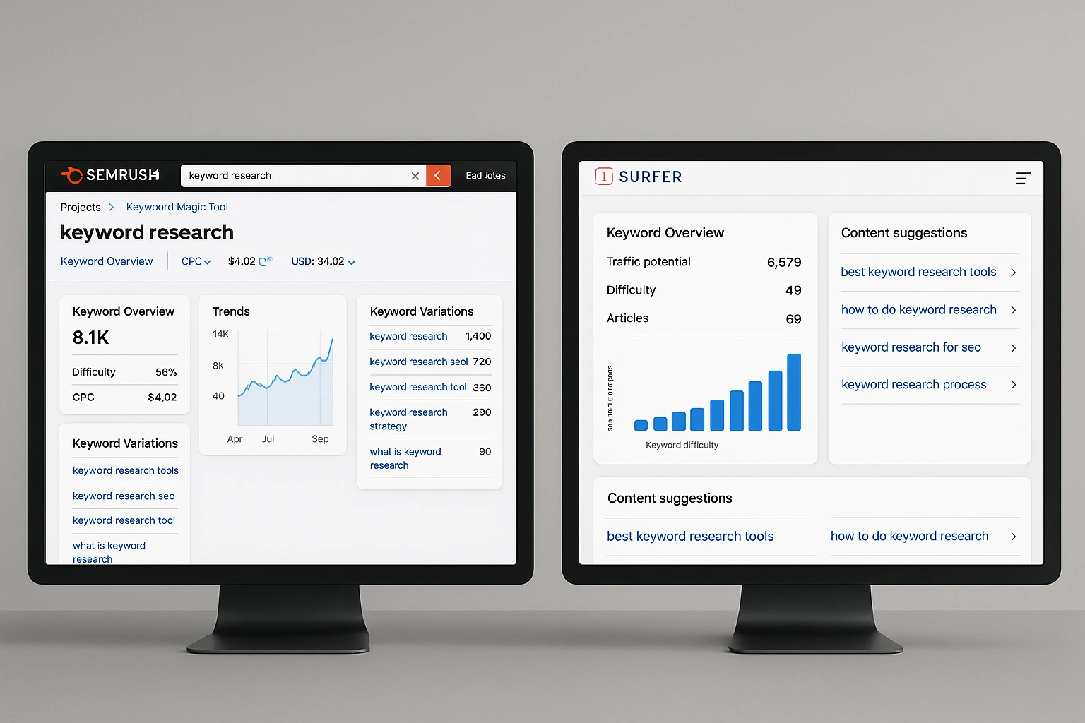 AI tabanlı anahtar kelime araştırması ve popüler anahtar kelimeler grafiği